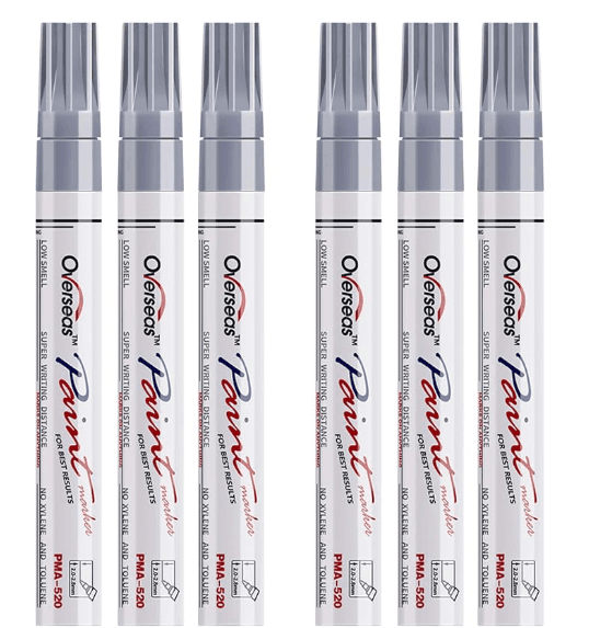 ACS0016silver, ink: Silver, Silver Paint Marker, 6/PK, B08Z3P64C4, Medium