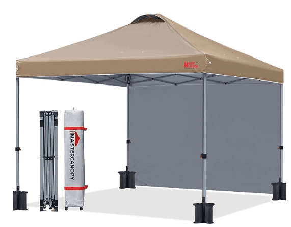 ASIN B089ZVR4WY, 10'x10', Khaki, Polyester