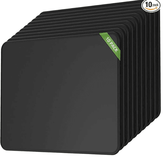 KTRIO-CLASSIC_MOUSE PAD-10, 8.5 x 11 x 0.1, Black, 3 mm, 10 Pcs�, B07BGVM1L4, KITRIO