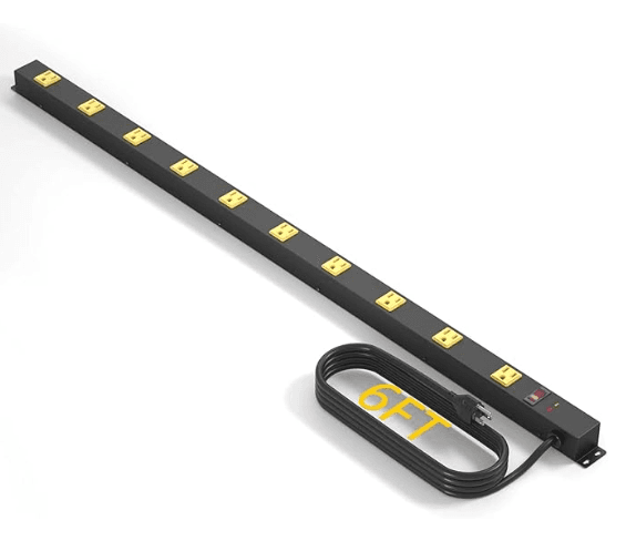 B09H42TXYG, 6 Feet, Black, 125 Volts, Metal, 755340532741