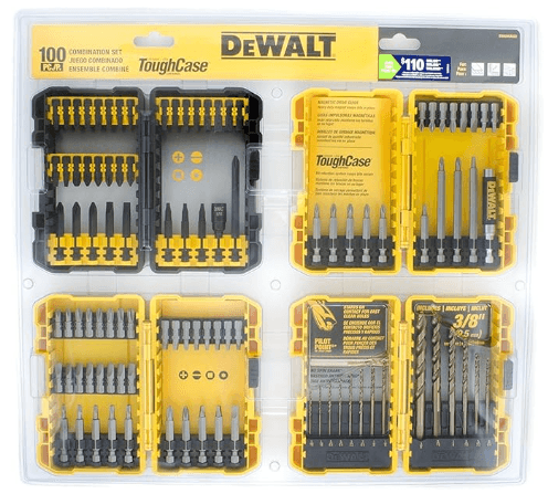 DWA100SET, ALLOY STEEL, HEX SHANK, 100 PCS, ASIN B071JSSG9G
