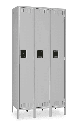 H-5529GR, 45 x 18 x 72", Single Tier, Gray, 3 Wide, H-5529GR