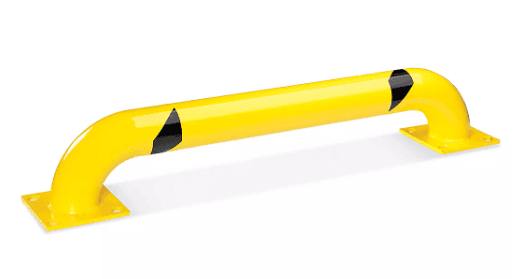 H-7688F, ?4.5*(L)48*(H)9inch, Steel, Concrete Installation, Yellow, Fixed, 8*8inch Mounting Plate