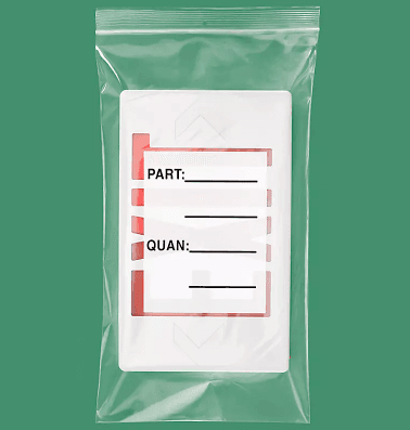 S-10827, 10 x 18", 100% Virgin LDPE, 4 Mil, Reclosable Parts Bags, S-10827