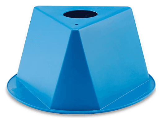 S-17321BLU, Inventory Cones, 10�x�5", S-17321BLU, Blue, 3-sided triangular shape.