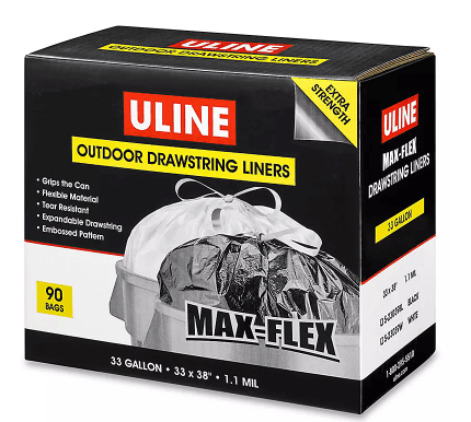 S-23039BL, 33�x�38", LLDPE, 33 Gallon, S-23039BL