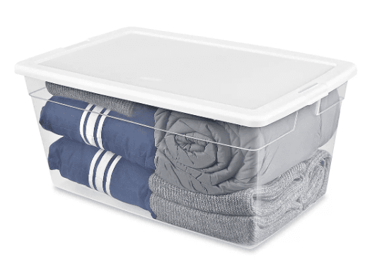S-25104, Sterilite, Outside: 30(L)*19(W)*14(H)in, Inside: 25(L)*14(W)*13(H)in, Plastic, 90, Polypropylene