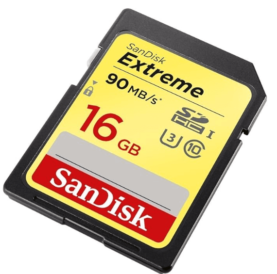 SDSDXNE-016G-GNCIN, 90MB/s, C10, U3, V30, 4K UHD, SD Card, B013CP3JDO