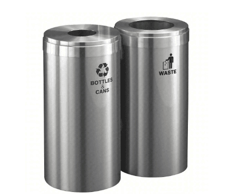 1542-2SA-SA-B&C/W, SATIN ALUMINUM, METAL, 46gal, WBB1453129, CYLINDER