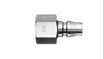 Nitto Hi Cupla Plug - 1/4" Female BSPT Threaded, Stainless, Quick Connect Coupling, MODEL NAME: 20PF