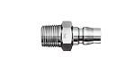 Nitto Hi Cupla Plug - 1/8" Male BSPT Threaded, Brass, Quick Connect Coupling, MODEL NAME: 10PM
