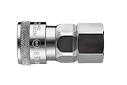 Nitto Hi Cupla Socket - 1/4" Female BSPT Threaded, Stainless, Quick Connect Coupling, MODEL NAME: 20SF