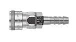 Nitto Hi Cupla Socket - 1/4" Hose Barb, Brass, Quick Connect Coupling, MODEL NAME: 20SH