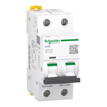SCHNEIDER, CIRCUIT BREAKER, IC60N 2P 4A