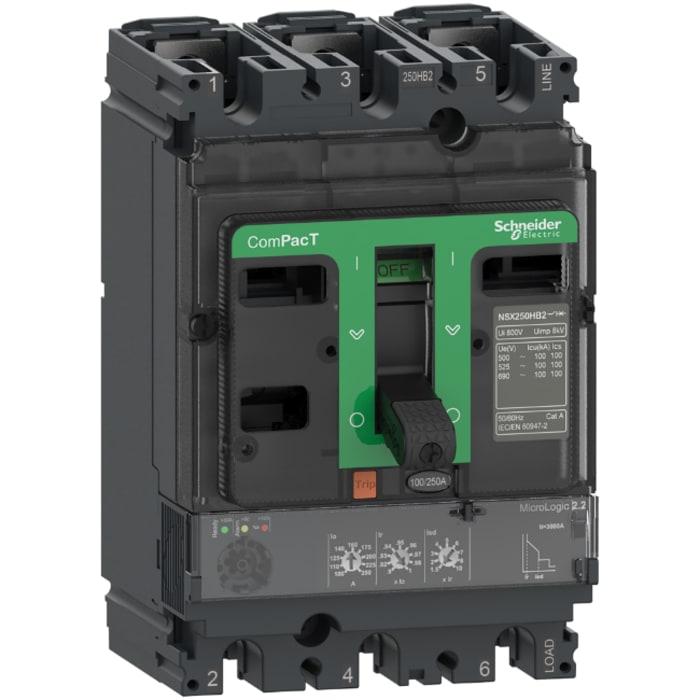 SCHNEIDER, C10N32D040, CIRCUIT BREAKER, NSX100N, 50KA/415VAC, 3 POLE