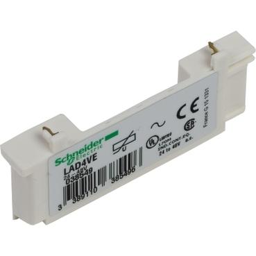 SCHNEIDER, LAD4VG, SUPPRESSOR MODULE, TESYS DECA, VARISTER, 50 TO 127 VAC, 0.1KG
