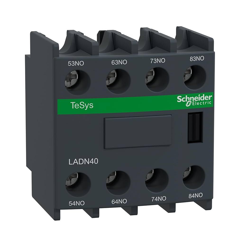 SCHNEIDER, LADN40, AUXILIARY CONTACT BLOCK, NOX4, LUG RING TERMINAL, 0.1KG
