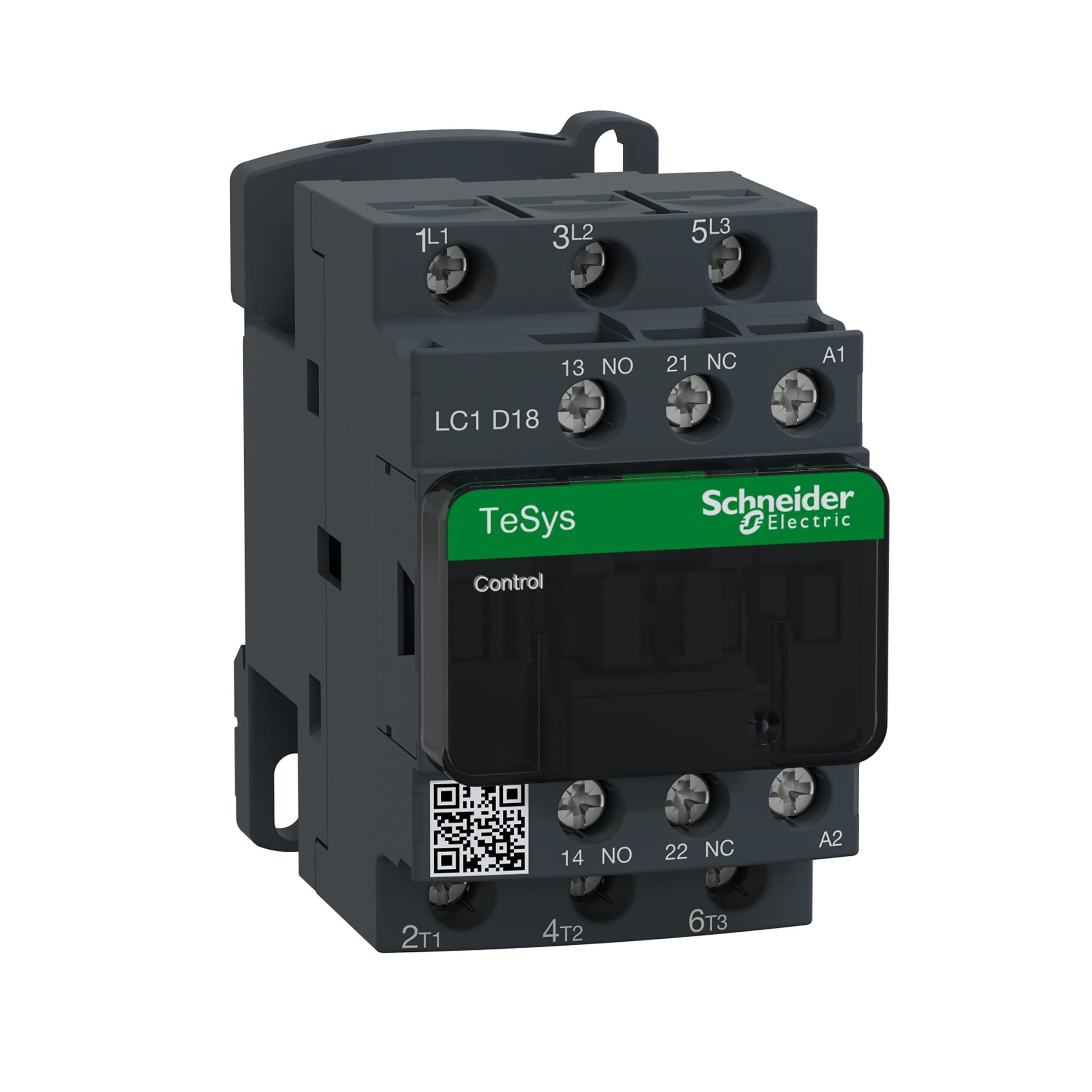 SCHNEIDER ELECTRIC, LC1D18F7, TESYS DIEC CONTECTOR, 10, 7.5/7.7 VA, COIL VOALTAGE 110, 110/690 VA...