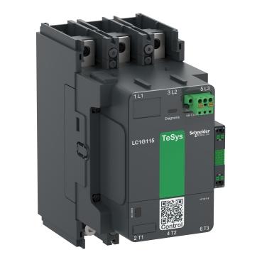 SCHNEIDER, LC1G225KUEN, CONTACTOR, 225A, 3POLE, 100-250V