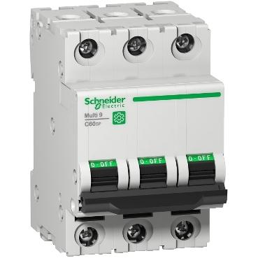 SCHNEIDER, M9F21332, CIRCUIT BREAKER, 3POLE, 32A, 415VAC, ACTI 9 IC60H SERIES, 0.5KG