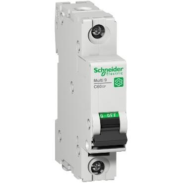 SCHNEIDER, M9F22105, MINIATURE CIRCUIT BREAKER, MULTI9 C60SP, 1P, 5A, C CURVE, 10KA, 0.3KG