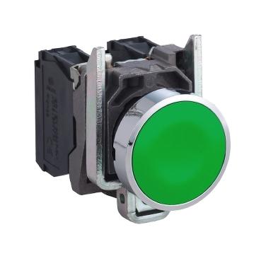 SCHNEIDER, XB4BA35, PUSH BUTTON SWITCH, GREEN
