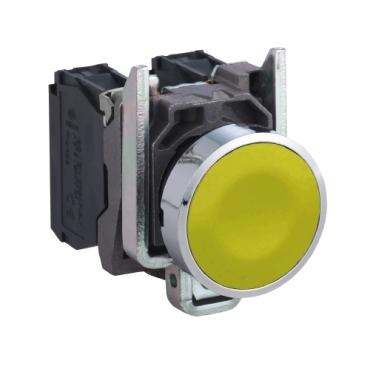 SCHNEIDER, XB4BA55, PUSH BUTTON SWITCH, YELLOW