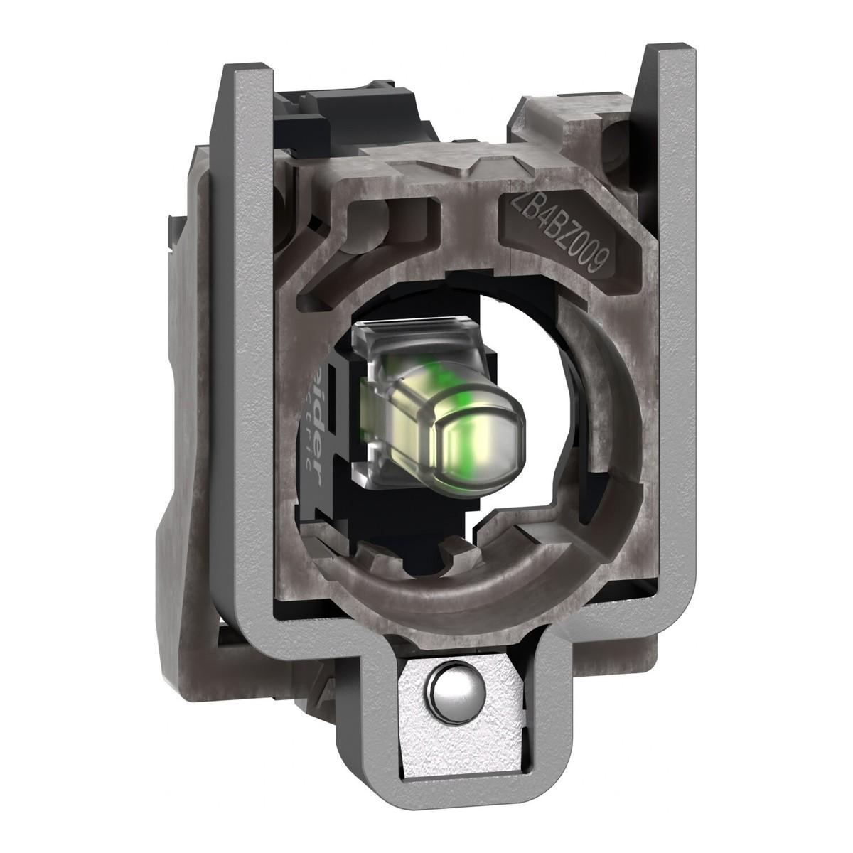 SCHNEIDER, ZB4BVB1, COMPLETE BODY LIGHT BLOCK ASSEMBLY, HARMONY XB4, METAL, UNIVERSAL LED, BODY F...