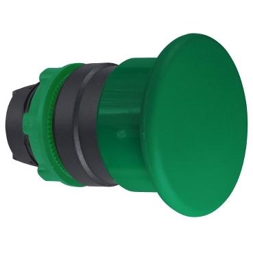 SCHNEIDER, PUSH BUTTON HEAD, MUSHROOM, 40 PIE, SPRING RETURN, GREEN, 0.1KG